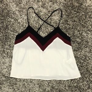 Forever 21 Striped Cropped Tank